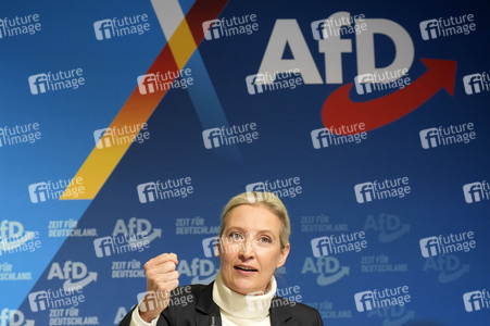 Pressekonferenz zur Präsentation des Kanzlerkandidaten der AfD für die Bundestagswahl 2025 in Berlin