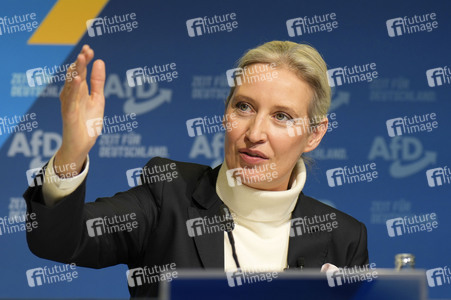 Pressekonferenz zur Präsentation des Kanzlerkandidaten der AfD für die Bundestagswahl 2025 in Berlin