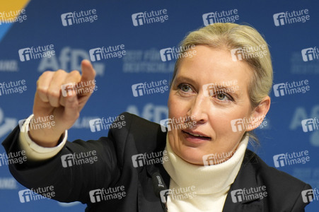 Pressekonferenz zur Präsentation des Kanzlerkandidaten der AfD für die Bundestagswahl 2025 in Berlin