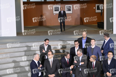 Treffen von Olaf Scholz mit Vertretern der Stahlbranche in Berlin