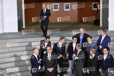 Treffen von Olaf Scholz mit Vertretern der Stahlbranche in Berlin