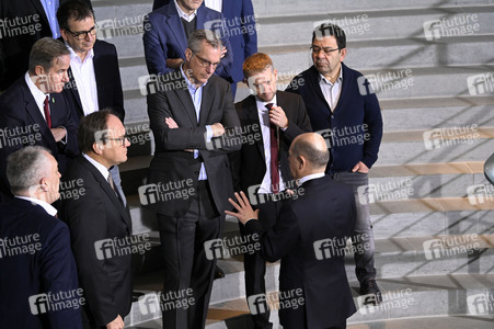 Treffen von Olaf Scholz mit Vertretern der Stahlbranche in Berlin