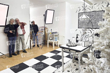 Black and White Christmas Bodypainting