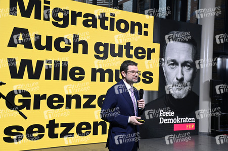 Presseskonferenz der FDP zur Kampagnenpräsentation zur Bundestagswahl 2025 in Berlin