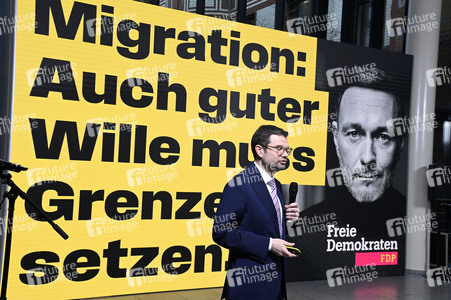 Presseskonferenz der FDP zur Kampagnenpräsentation zur Bundestagswahl 2025 in Berlin