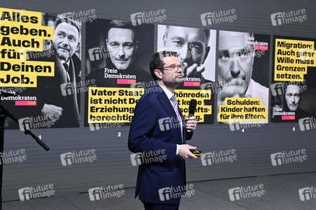Presseskonferenz der FDP zur Kampagnenpräsentation zur Bundestagswahl 2025 in Berlin