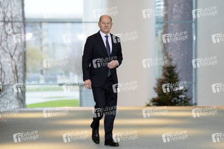 Statement von Bundeskanzler Olaf Scholz zu seinem Antrag zur Vertrauensfrage in Berlin