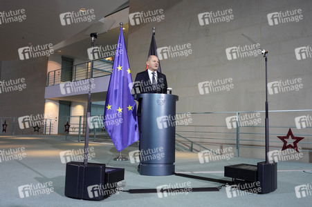 Statement von Bundeskanzler Olaf Scholz zu seinem Antrag zur Vertrauensfrage in Berlin