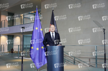 Statement von Bundeskanzler Olaf Scholz zu seinem Antrag zur Vertrauensfrage in Berlin