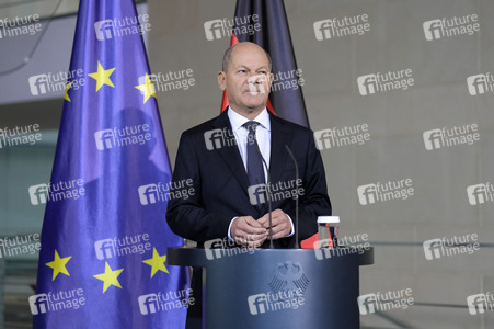 Statement von Bundeskanzler Olaf Scholz zu seinem Antrag zur Vertrauensfrage in Berlin