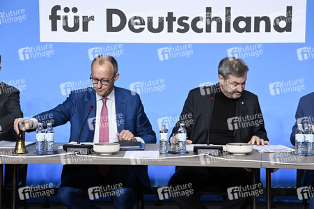 Gemeinsame Sitzung der Vorstände der CDU Deutschlands und der CSU Bayern in Berlin