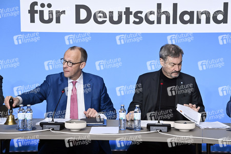 Gemeinsame Sitzung der Vorstände der CDU Deutschlands und der CSU Bayern in Berlin