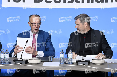 Gemeinsame Sitzung der Vorstände der CDU Deutschlands und der CSU Bayern in Berlin