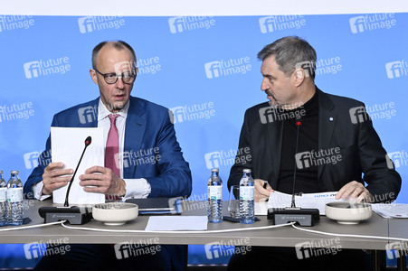 Gemeinsame Sitzung der Vorstände der CDU Deutschlands und der CSU Bayern in Berlin