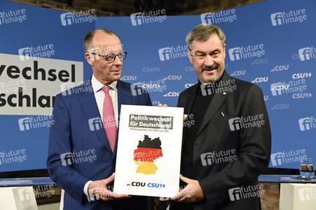 Gemeinsame Sitzung der Vorstände der CDU Deutschlands und der CSU Bayern in Berlin