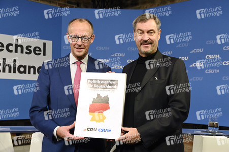 Gemeinsame Sitzung der Vorstände der CDU Deutschlands und der CSU Bayern in Berlin