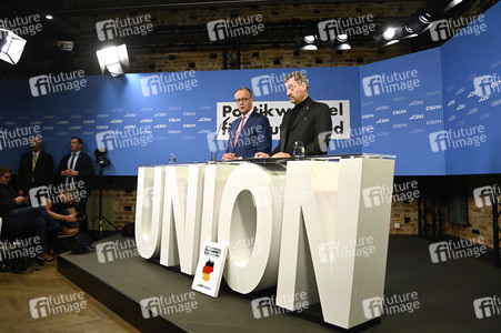 Gemeinsame Sitzung der Vorstände der CDU Deutschlands und der CSU Bayern in Berlin