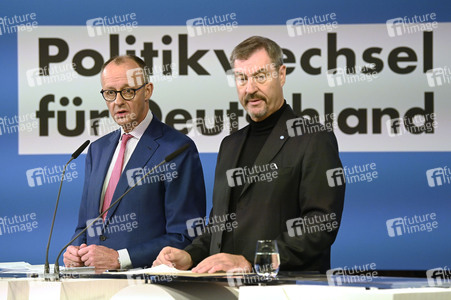 Gemeinsame Sitzung der Vorstände der CDU Deutschlands und der CSU Bayern in Berlin