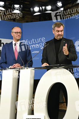 Gemeinsame Sitzung der Vorstände der CDU Deutschlands und der CSU Bayern in Berlin