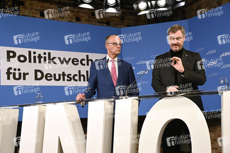 Gemeinsame Sitzung der Vorstände der CDU Deutschlands und der CSU Bayern in Berlin