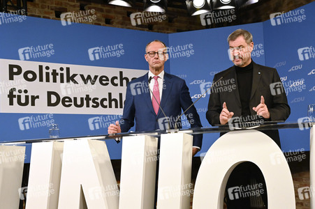 Gemeinsame Sitzung der Vorstände der CDU Deutschlands und der CSU Bayern in Berlin