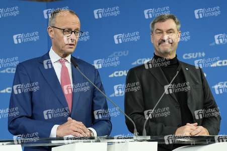 Gemeinsame Sitzung der Vorstände der CDU Deutschlands und der CSU Bayern in Berlin