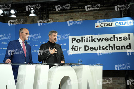 Gemeinsame Sitzung der Vorstände der CDU Deutschlands und der CSU Bayern in Berlin