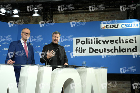 Gemeinsame Sitzung der Vorstände der CDU Deutschlands und der CSU Bayern in Berlin