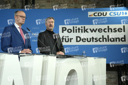 Gemeinsame Sitzung der Vorstände der CDU Deutschlands und der CSU Bayern in Berlin
