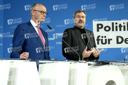 Gemeinsame Sitzung der Vorstände der CDU Deutschlands und der CSU Bayern in Berlin