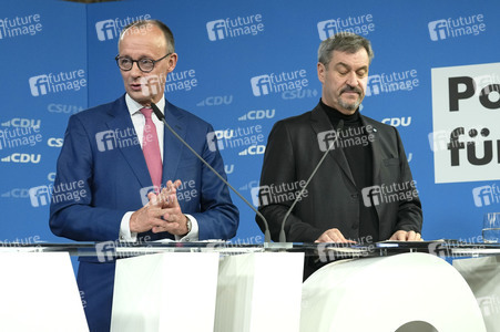 Gemeinsame Sitzung der Vorstände der CDU Deutschlands und der CSU Bayern in Berlin