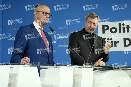 Gemeinsame Sitzung der Vorstände der CDU Deutschlands und der CSU Bayern in Berlin