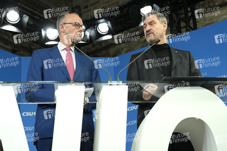 Gemeinsame Sitzung der Vorstände der CDU Deutschlands und der CSU Bayern in Berlin