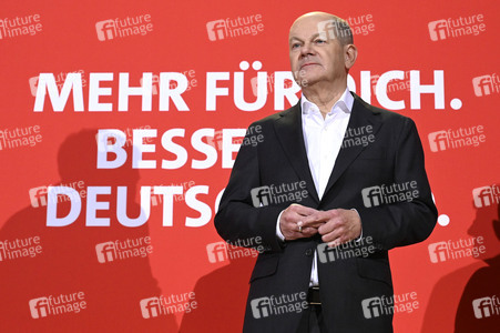 Pressekonferenz zum Beschluss des SPD-Wahlprogramms in Berlin