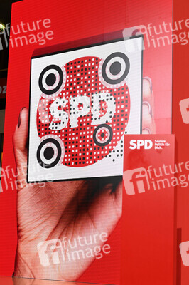 Pressekonferenz zum Beschluss des SPD-Wahlprogramms in Berlin