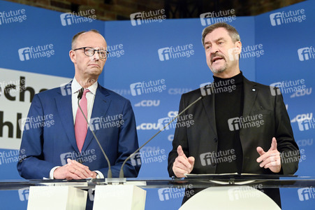 Gemeinsame Sitzung der Vorstände der CDU Deutschlands und der CSU Bayern in Berlin