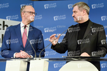 Gemeinsame Sitzung der Vorstände der CDU Deutschlands und der CSU Bayern in Berlin