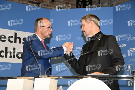Gemeinsame Sitzung der Vorstände der CDU Deutschlands und der CSU Bayern in Berlin