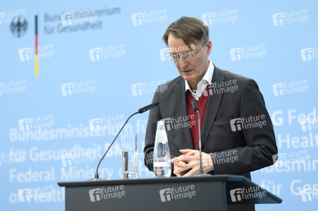 Pressekonferenz mit Karl Lauterbach in Berlin