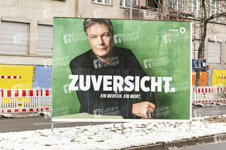 Wahlplakate zur Bundestagswahl 2025 in Berlin