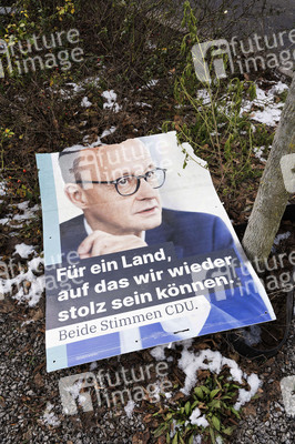 Wahlplakate zur Bundestagswahl 2025 in Berlin