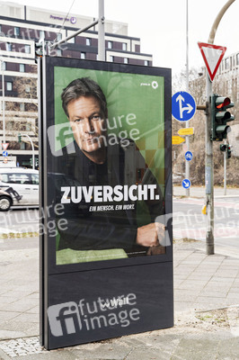 Wahlplakate zur Bundestagswahl 2025 in Berlin