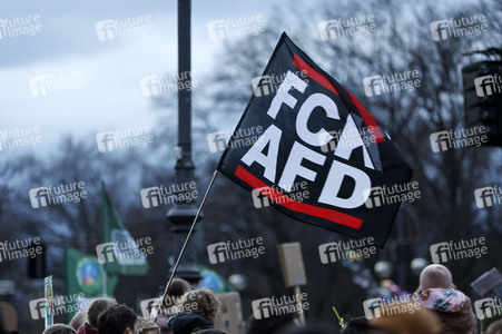 Demonstration gegen den Rechtsruck in Berlin
