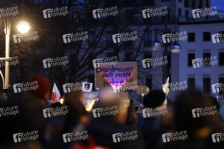 Demonstration gegen den Rechtsruck in Berlin