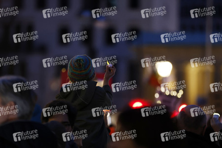 Demonstration gegen den Rechtsruck in Berlin