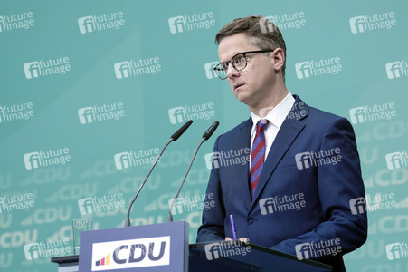 Pressekonferenz der CDU in Berlin