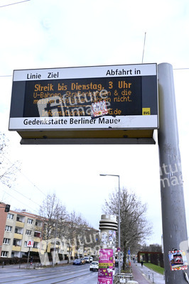 Erster Warnstreik im Berliner Nahverkehr