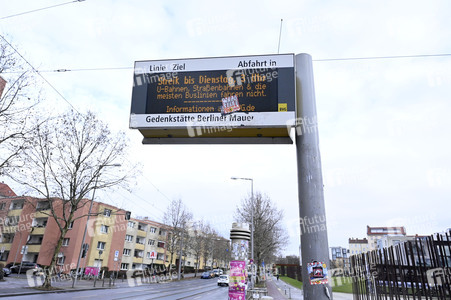 Erster Warnstreik im Berliner Nahverkehr
