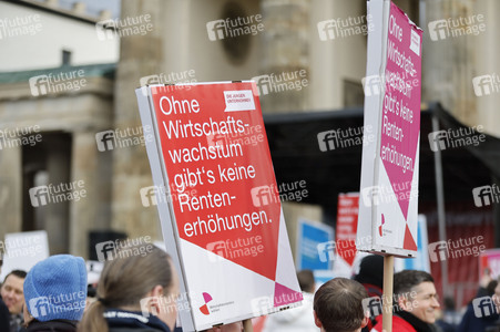 Demonstration der Wirtschaftsverbände in Berlin