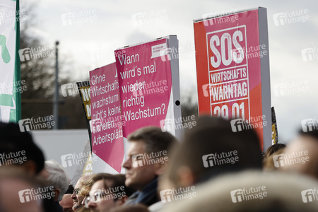 Demonstration der Wirtschaftsverbände in Berlin